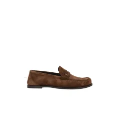 Discount e Suede Flade Moccasin Sko Loafers