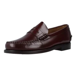 New Burgunderfarvede læderloafers Loafers