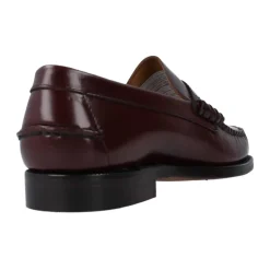 New Burgunderfarvede læderloafers Loafers