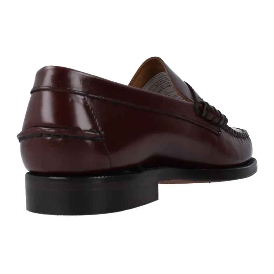 New Burgunderfarvede læderloafers Loafers