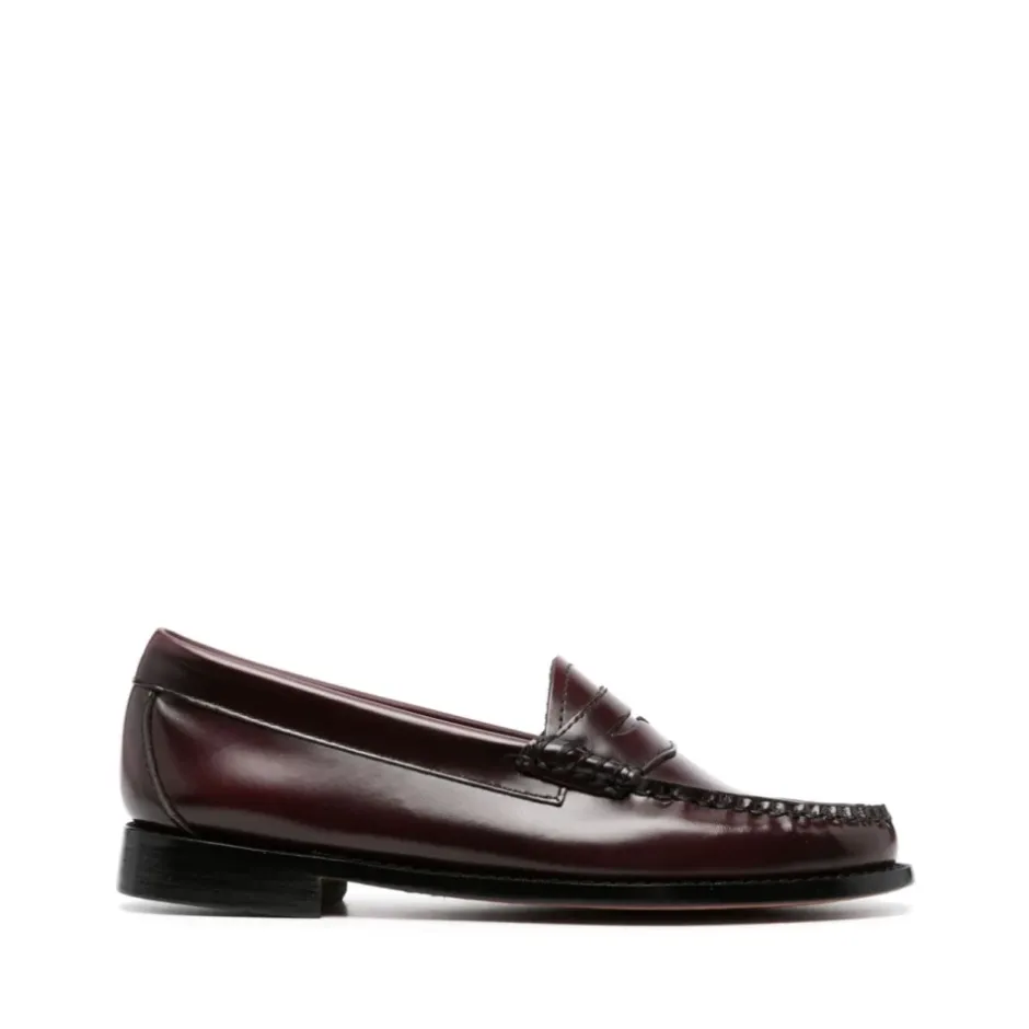 Hot Burgundy Penny Loafer Flade Sko Dame Loafers