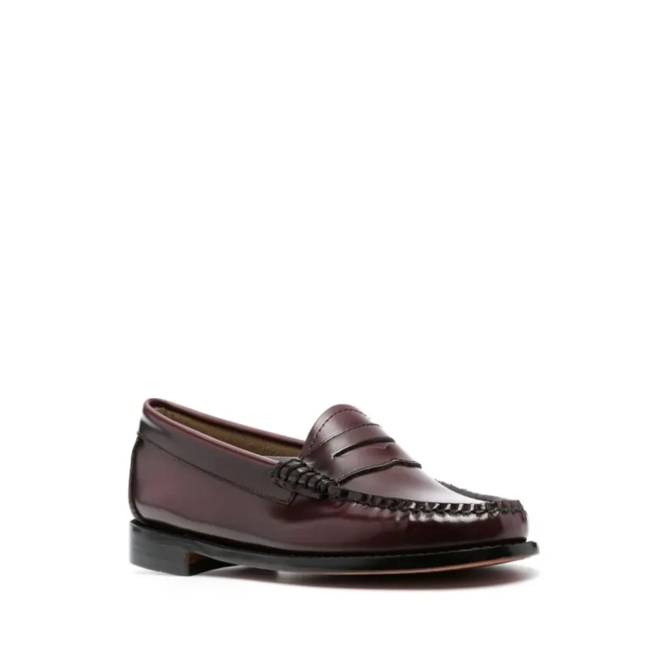 Hot Burgundy Penny Loafer Flade Sko Dame Loafers