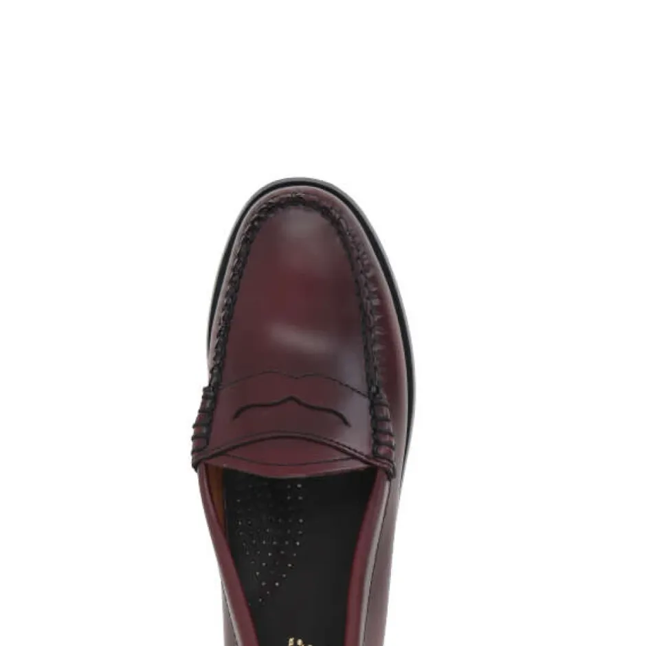Hot Burgundy Penny Loafer Flade Sko Dame Loafers