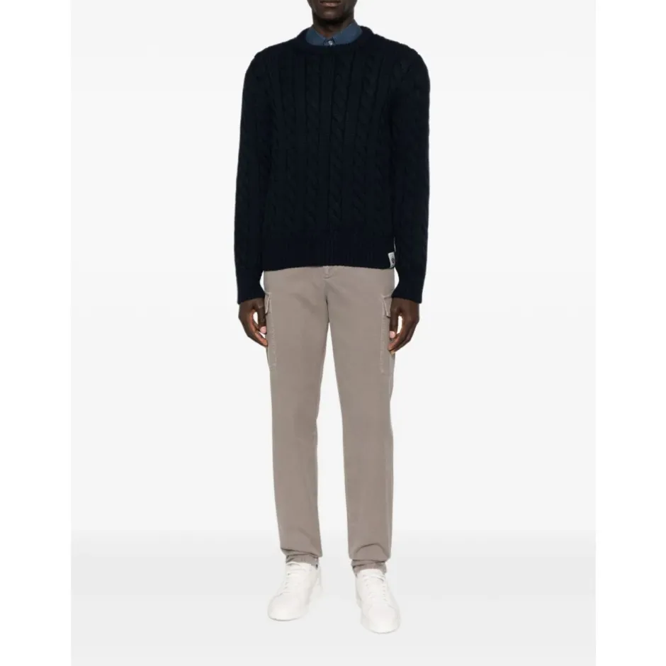 Best Cable Knit Crew Neck Sweater Strik