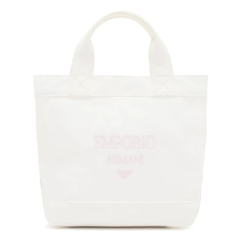 Discount Canvas Shopper Taske med Logo Broderi Børn Tasker