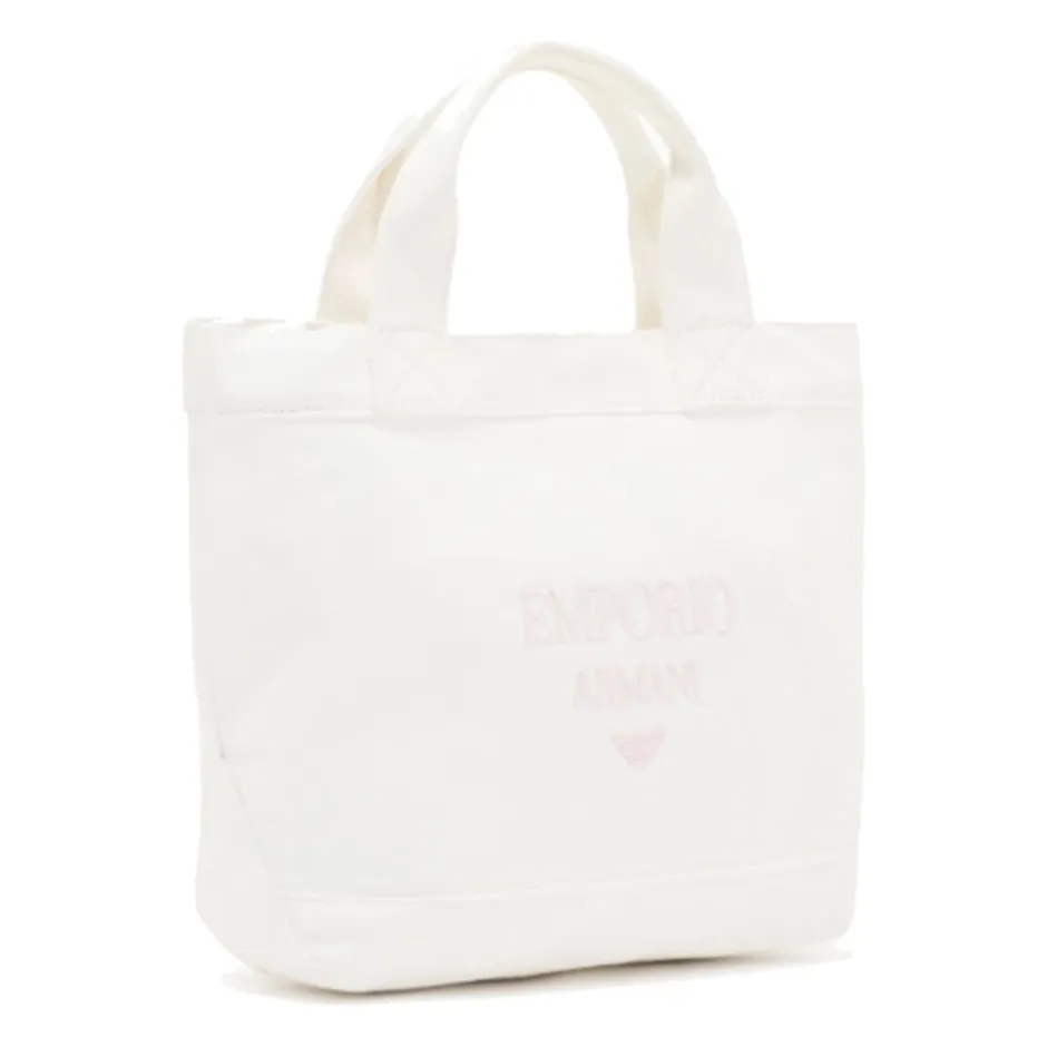Discount Canvas Shopper Taske med Logo Broderi Børn Tasker