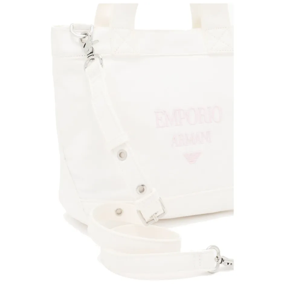 Discount Canvas Shopper Taske med Logo Broderi Børn Tasker