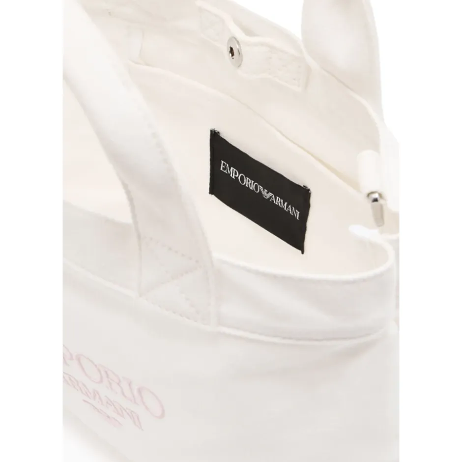 Discount Canvas Shopper Taske med Logo Broderi Børn Tasker