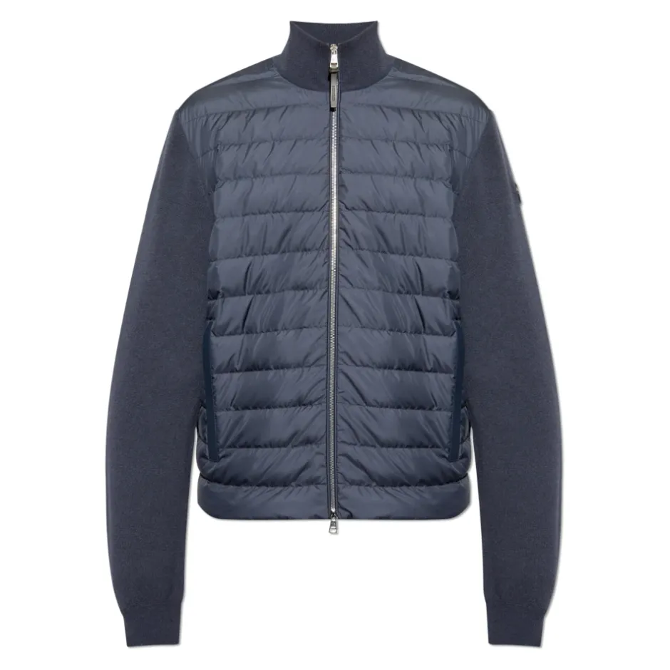 Outlet Cardigan med dunindsats Strik