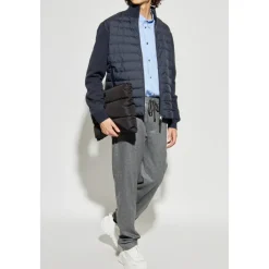 Outlet Cardigan med dunindsats Strik