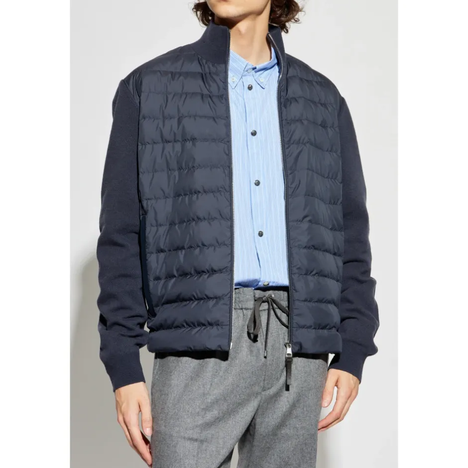 Outlet Cardigan med dunindsats Strik