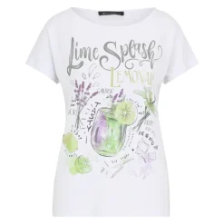 Hot Casual Statement Shirt med U-båd Halsudskæring Dame T-Shirts