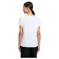Hot Casual Statement Shirt med U-båd Halsudskæring Dame T-Shirts