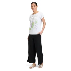 Hot Casual Statement Shirt med U-båd Halsudskæring Dame T-Shirts