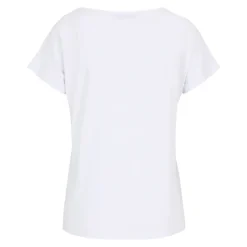 Hot Casual Statement Shirt med U-båd Halsudskæring Dame T-Shirts