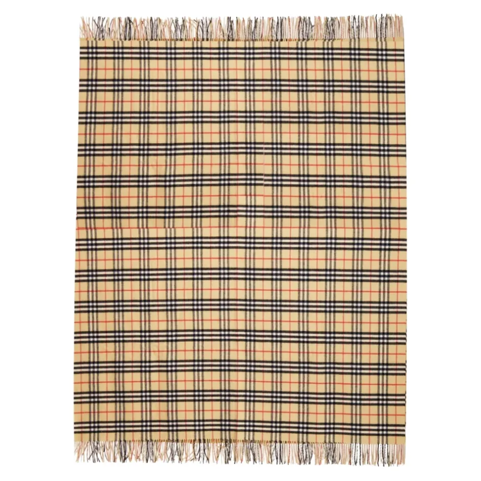 Online Check Cashmere Scarf Halstørklæder Og Tørklæder