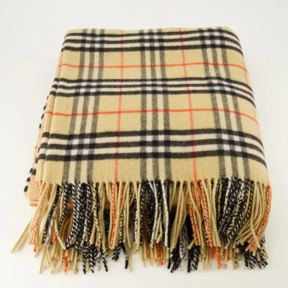 Online Check Cashmere Scarf Halstørklæder Og Tørklæder