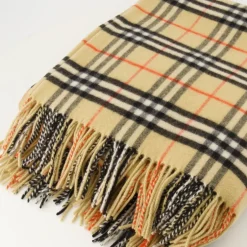 Online Check Cashmere Scarf Halstørklæder Og Tørklæder