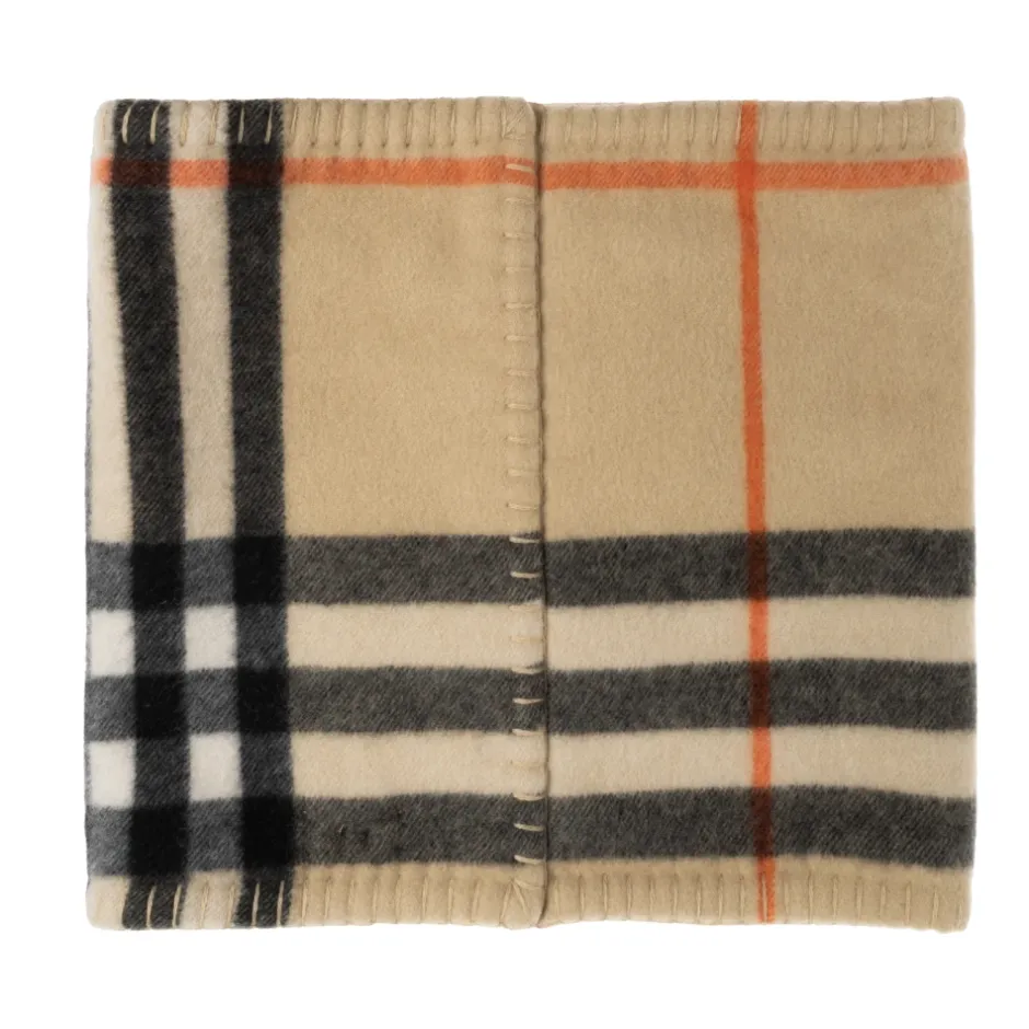 New Check Cashmere Snood Dame Halstørklæder Og Tørklæder|Tørklæder