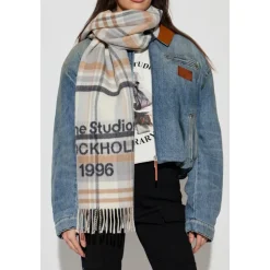 Clearance Check logo scarf - Wide Dame Halstørklæder Og Tørklæder|Tørklæder