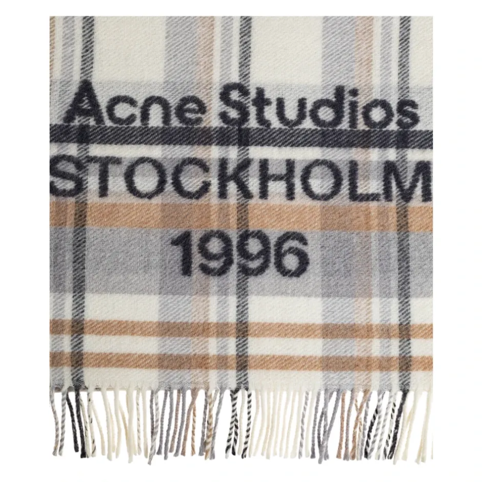 Clearance Check logo scarf - Wide Dame Halstørklæder Og Tørklæder|Tørklæder