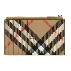 Hot Check print wallet Punge & Kortholder