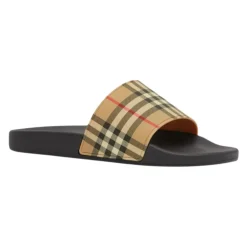 New Check Slides Sandaler