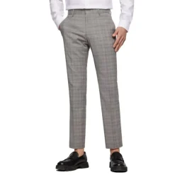 Check Suit med Slim Fit Vest Jakkesæt