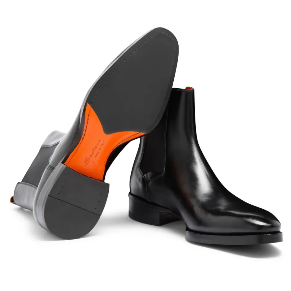 Hot Chelsea-støvle i poleret læder Chelsea Boots|Støvler