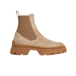 Outlet Chelsea-støvler i ruskind med profilsål Dame Chelsea Boots