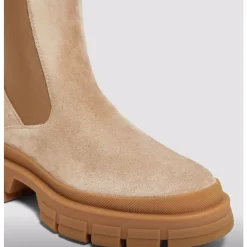 Outlet Chelsea-støvler i ruskind med profilsål Dame Chelsea Boots