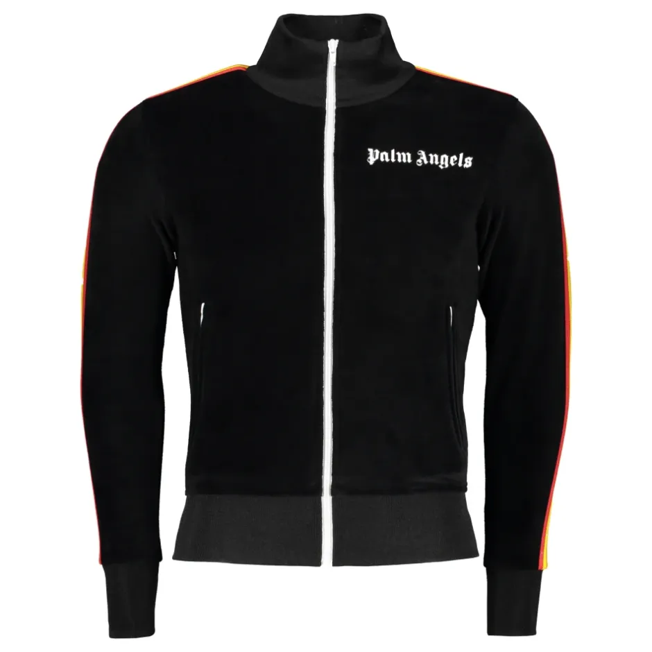 Outlet Chenille Full-Zip Sweatshirt med Striber Trøjer