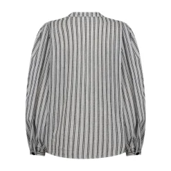Chic Sort og Hvid V-Shirt Dame Bluser & Skjorter