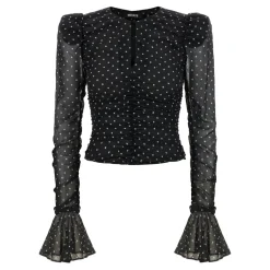 Outlet Chiffon Rynket Bluse Dame Bluser & Skjorter