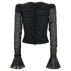 Outlet Chiffon Rynket Bluse Dame Bluser & Skjorter