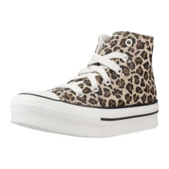 Clearance Chuck Taylor All Star EVA Leopard Lift Platform Børn Sneakers