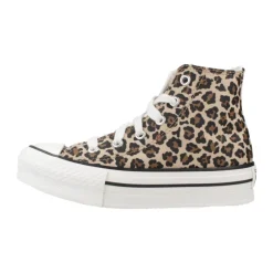 Clearance Chuck Taylor All Star EVA Leopard Lift Platform Børn Sneakers