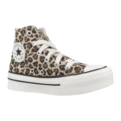 Clearance Chuck Taylor All Star EVA Leopard Lift Platform Børn Sneakers
