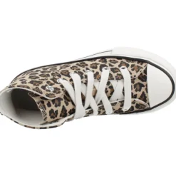 Clearance Chuck Taylor All Star EVA Leopard Lift Platform Børn Sneakers