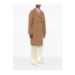 Discount Cognac Uldfrakke Dame Frakker