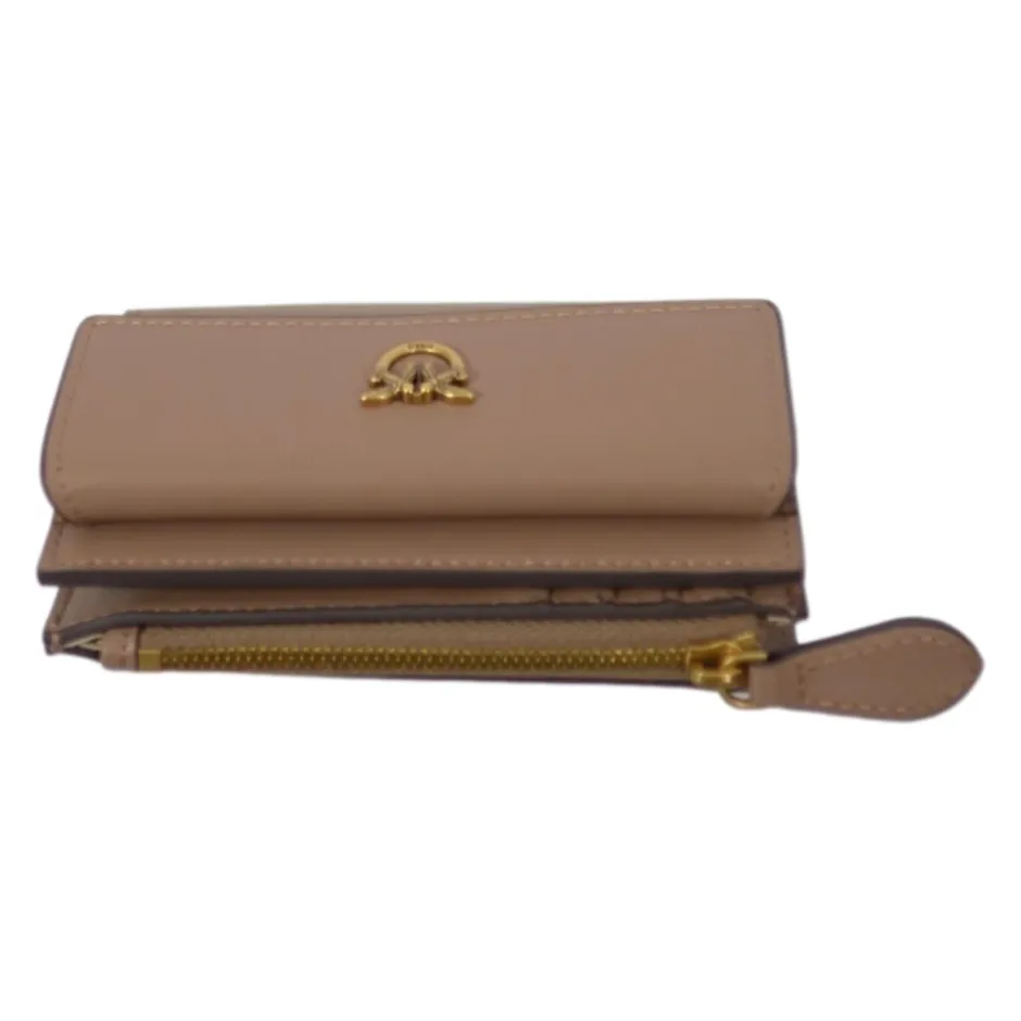 Compact Wallet Vitello Seta Dame Punge & Kortholder