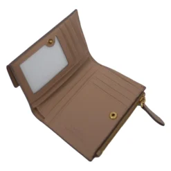 Compact Wallet Vitello Seta Dame Punge & Kortholder
