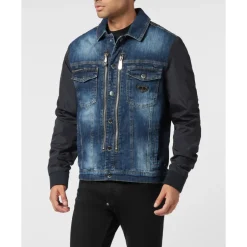 Outlet Composed Denim Zip Jacket College Jakker