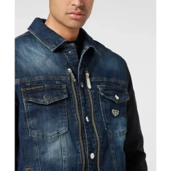 Outlet Composed Denim Zip Jacket College Jakker