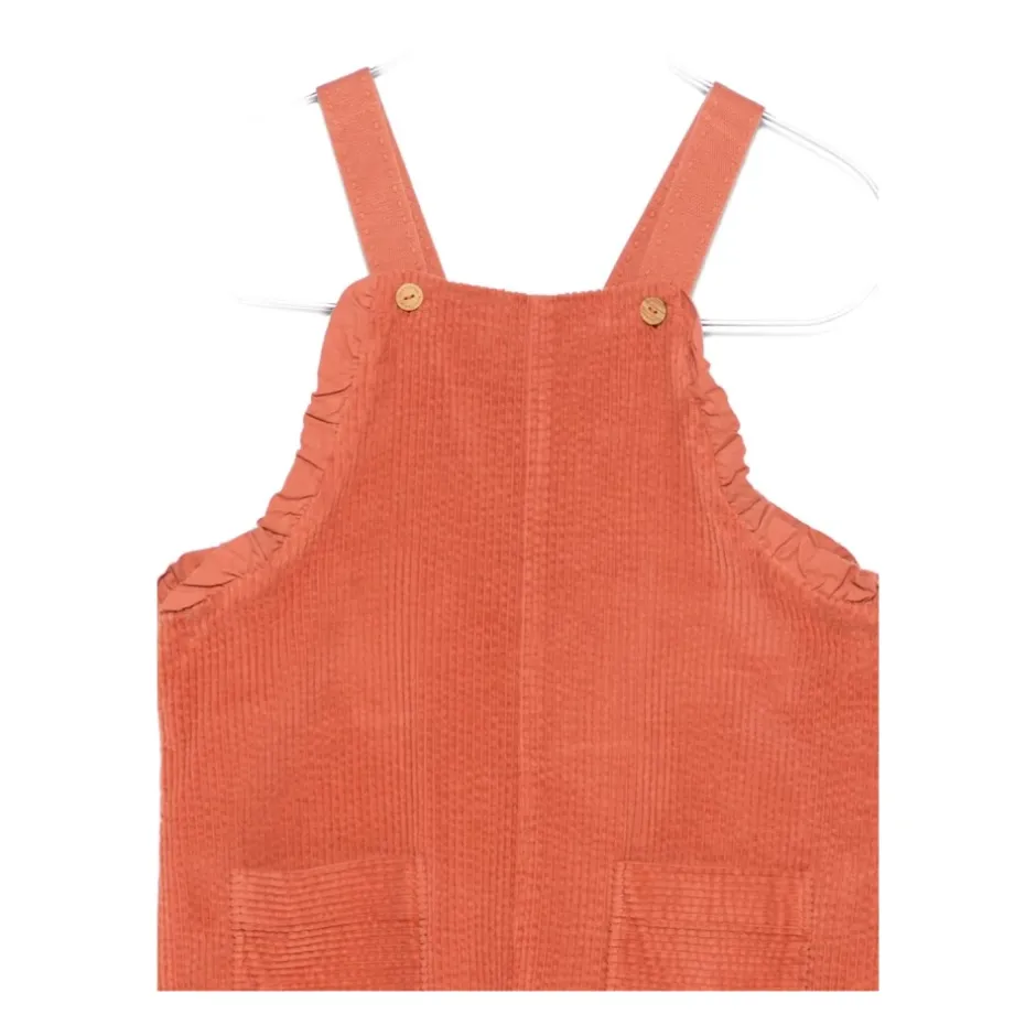 Corduroy Overalls med Flæser Børn Jumpsuits