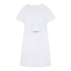 Sale Cotton Crew-Neck Kortærmet Kjole med Logo Børn Jumpsuits