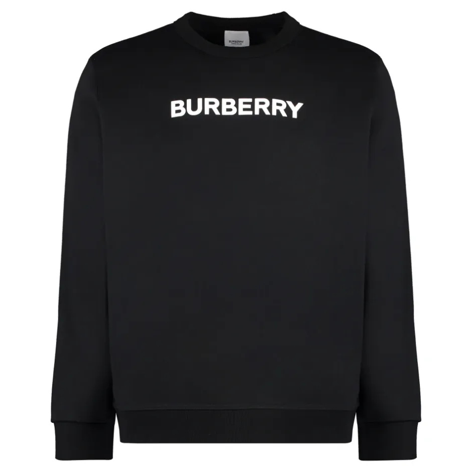 New Cotton Crew-Neck Sweatshirt Trøjer|Sweatshirts