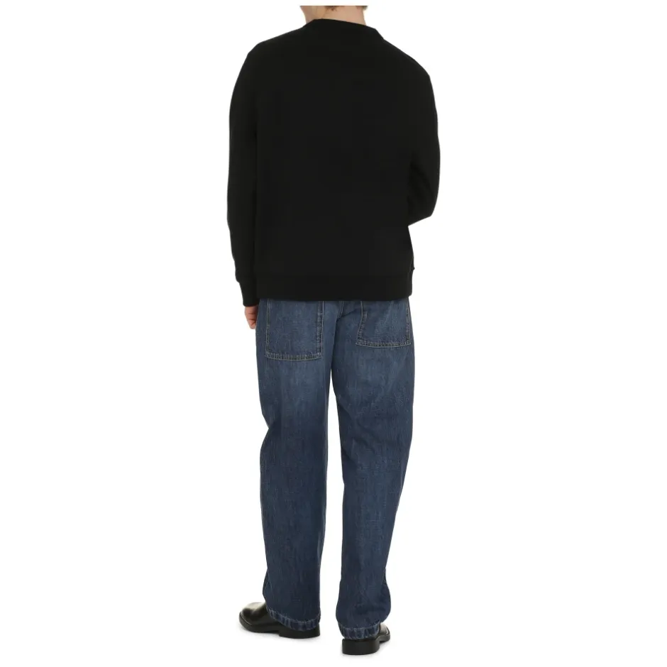 New Cotton Crew-Neck Sweatshirt Trøjer|Sweatshirts