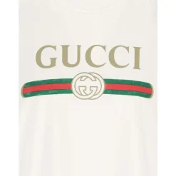 Clearance Cotton Jersey and Silk T-Shirt with Print Dame T-Shirts