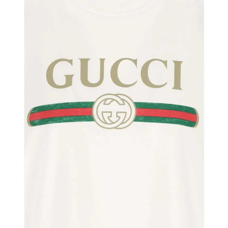 Clearance Cotton Jersey and Silk T-Shirt with Print Dame T-Shirts